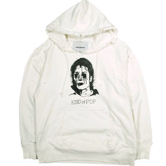 TEPPEI FURUYAMA テッペイフルヤマ 24SS DAMAGE HOODIE KING OF POP 