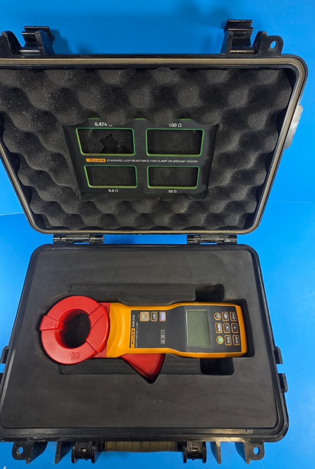 Fluke 1630 2 FC Earth Ground Resistance Clamp Meter Multimeter Pristine