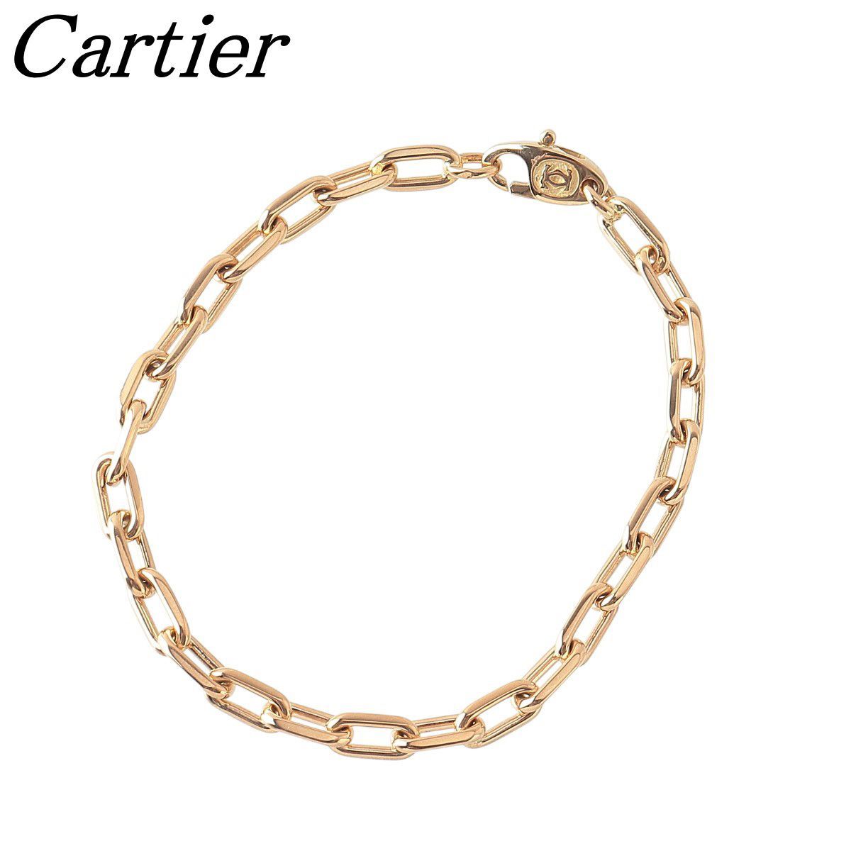 カルティエ スパルタカス ブレスレット 約17.5cm 750YG 箱 新品仕上げ 