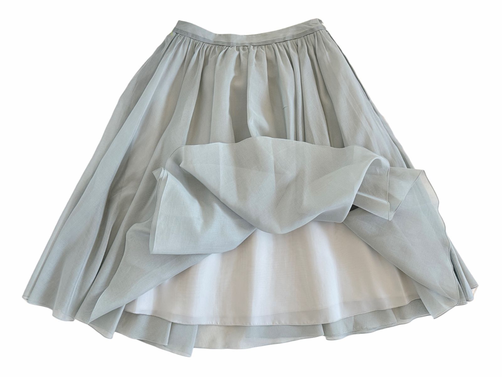 FOXEY フォクシー シアーサーキュラースカート グリーン スカート