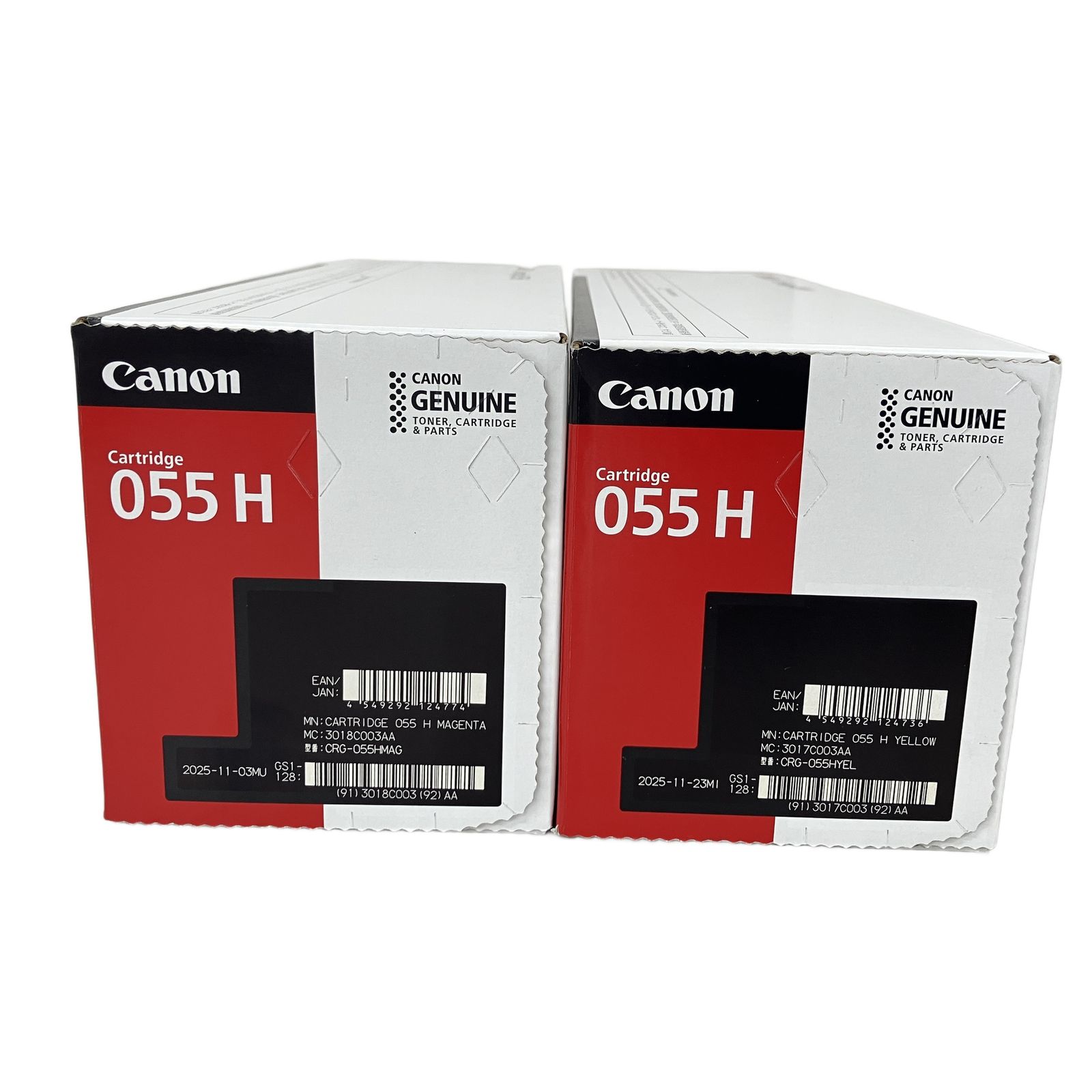 Canon キャノン 055H シアン マゼンタ イエロー ブラック 純正トナー