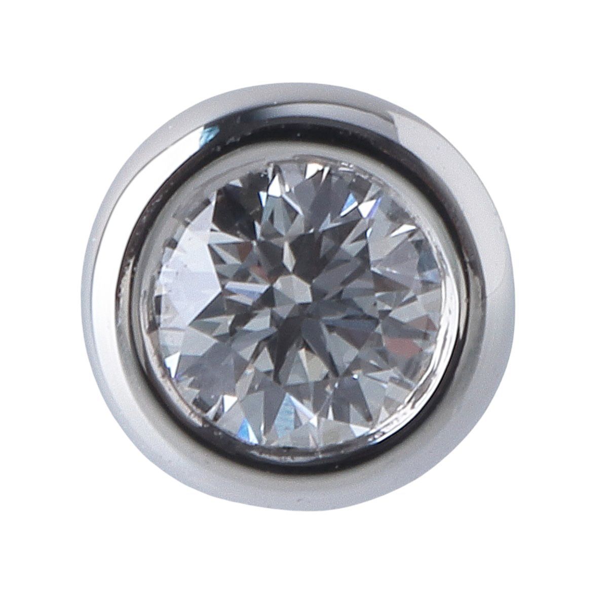 ティファニー ダイヤ ピアス バイザヤード 枠4.1mm PT950 スクリュー