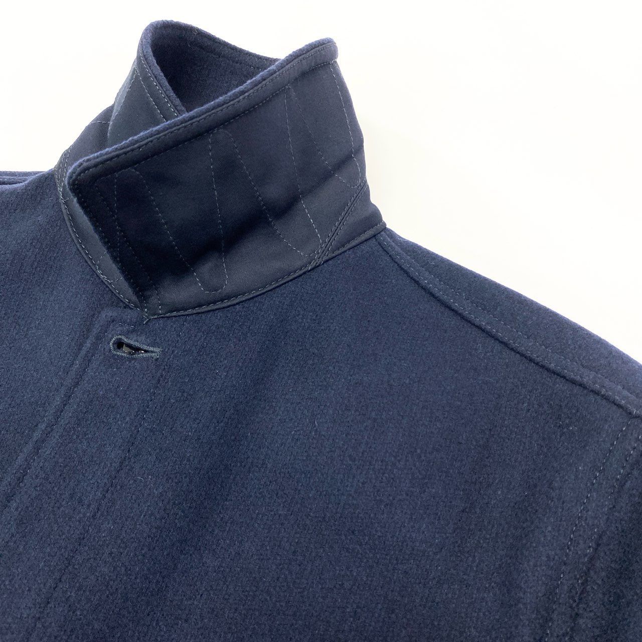 85a16 STONE ISLAND ストーンアイランド 2023AW メルトンウール シャツ