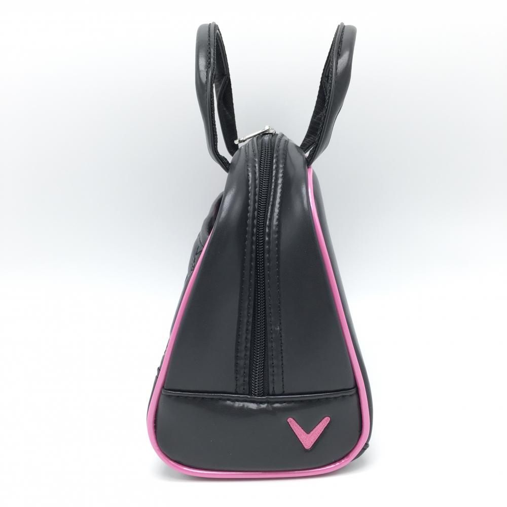 超美品】キャロウェイ カートバッグ 黒×ピンク 内外ポケット ゴルフ