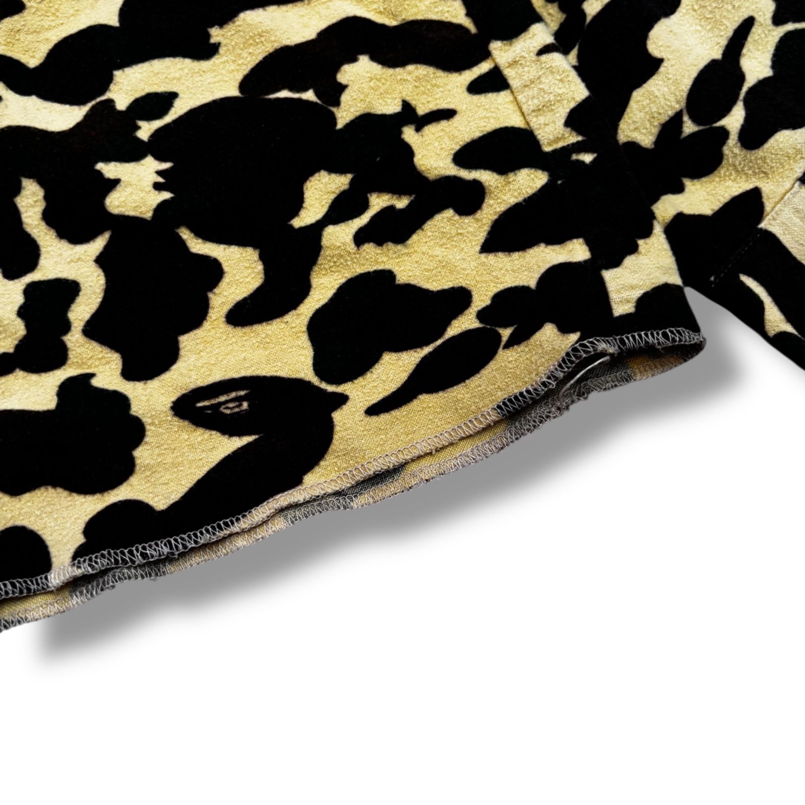 A BATHING APE】エイプヘッドカモ ハーフジップ フリースジャケット M