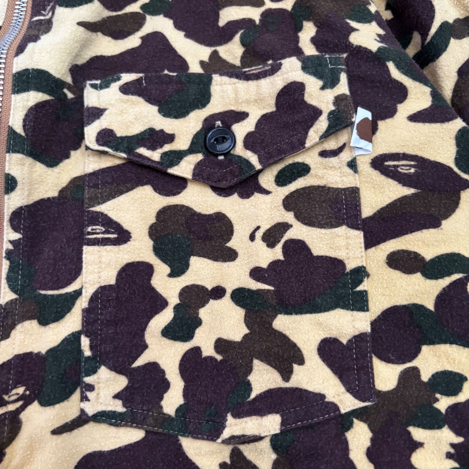 A Bathing Ape カモフラージュ ハーフジップ フリース A Bathing Ape カモフラージュ ハーフジップ フリース A Bathing Ape