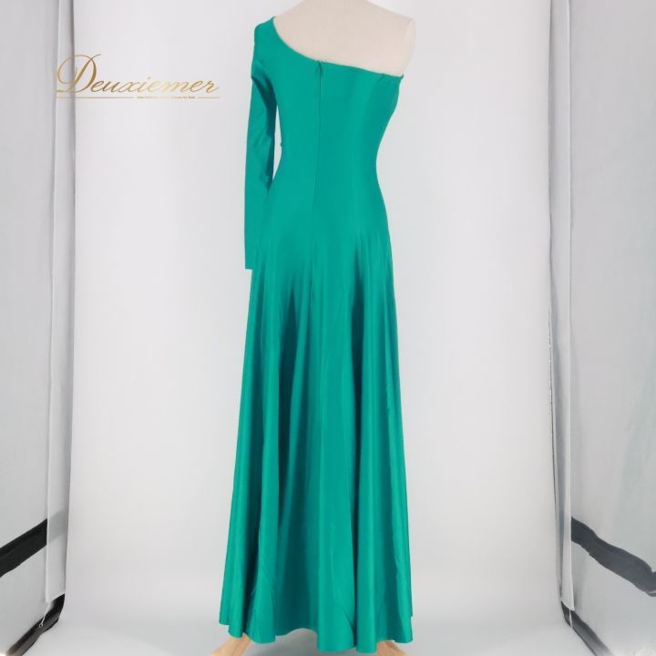 フラダンス 衣装 ワンピース ドレス グリーン系 Makalani 日本製