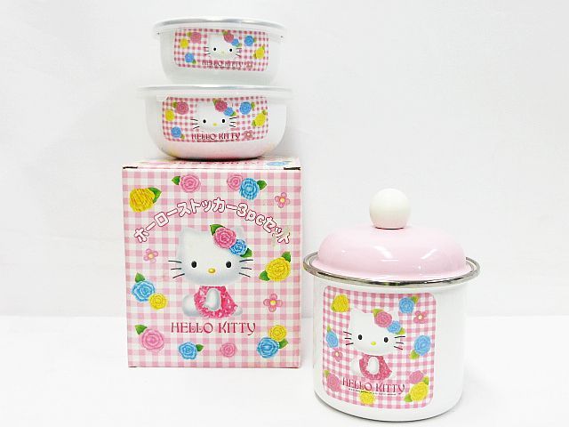 希少 レア 当時物 美品 保管品 Hello Kitty ハローキティ ホーロー