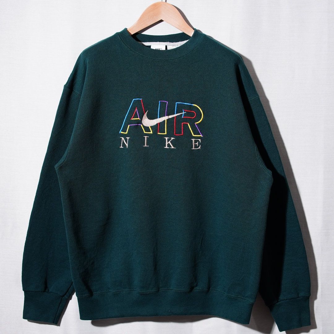 90s USA製 銀タグ ナイキ NIKE スウェット XL相当 表記M フォレスト