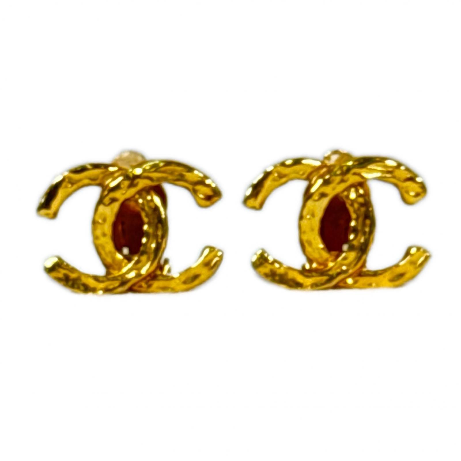 CHANEL シャネル ココマーク ゴールドイヤリング アクセサリー 