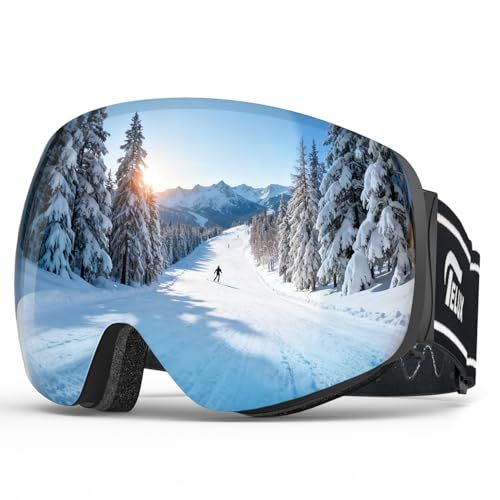 Geekin] スキーゴーグル スノボ ゴーグル 【マグネット式 ＆ 71通気口