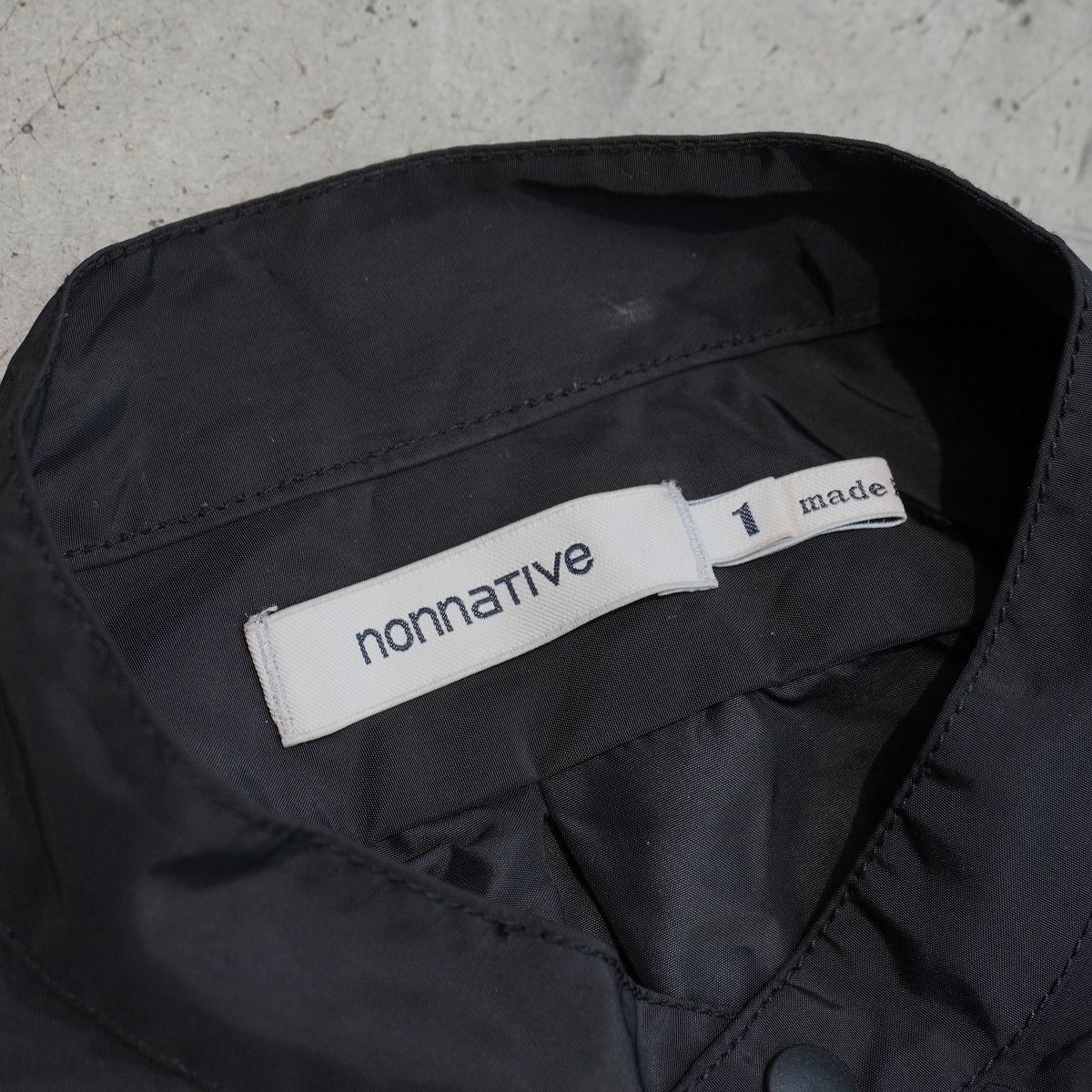 23AW nonnative ノンネイティブ OFFICER STAND COLLAR SHIRT NN-SJ4301