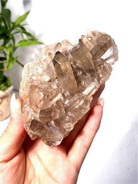 AAA級天然スモーキークォーツクラスターYT7C6/16C57D - メルカリ