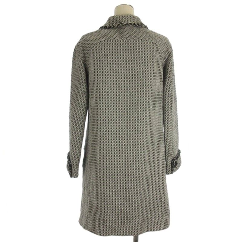 ルネ Rene TISSUE社製ツイードロングコートグレー 冬SIZE11L相当 ルネ Rene TISSUE ツイードコート ロング ブラック系 34 □TC - メルカリ