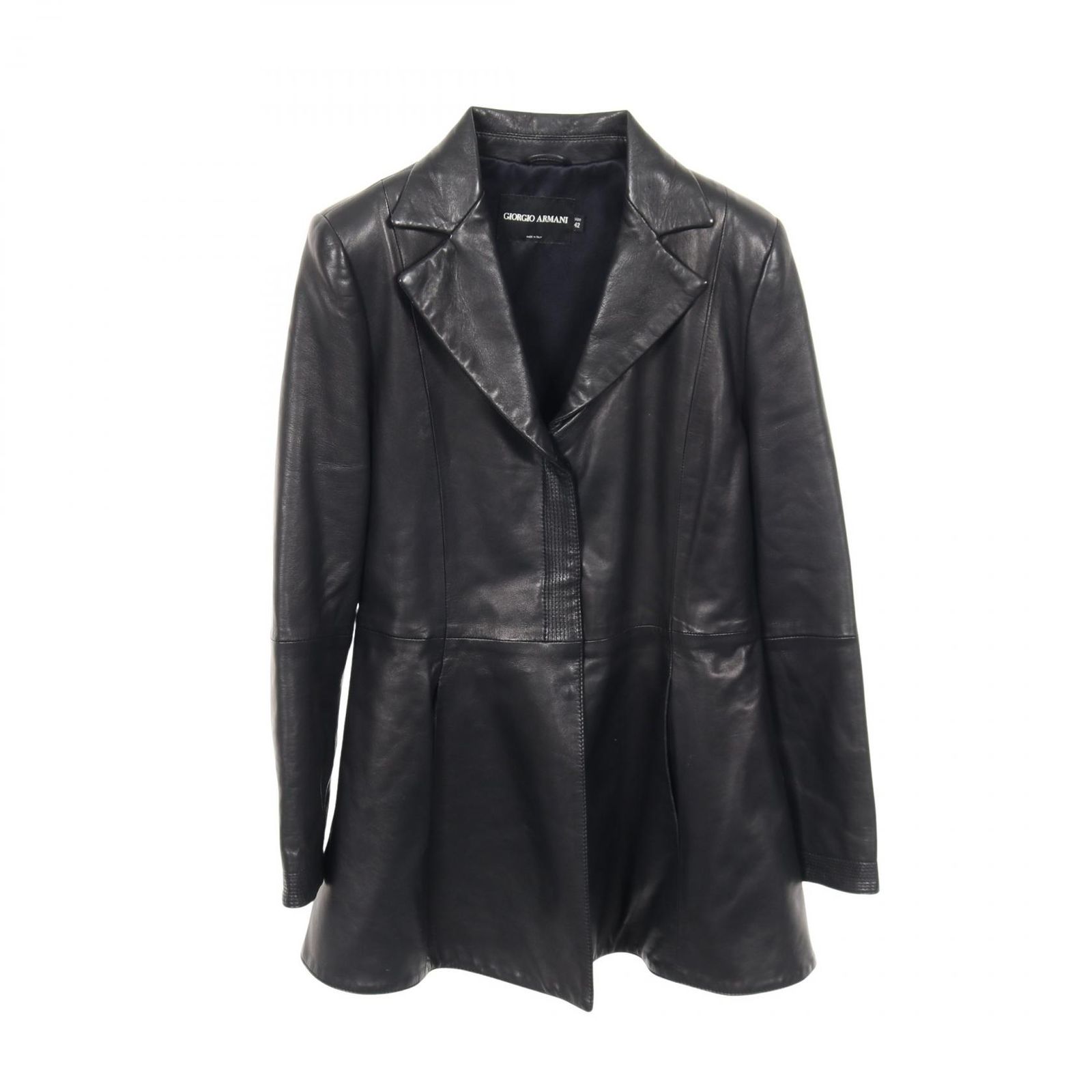 ジョルジオアルマーニ GIORGIO ARMANI 革ジャン ブラック その他 