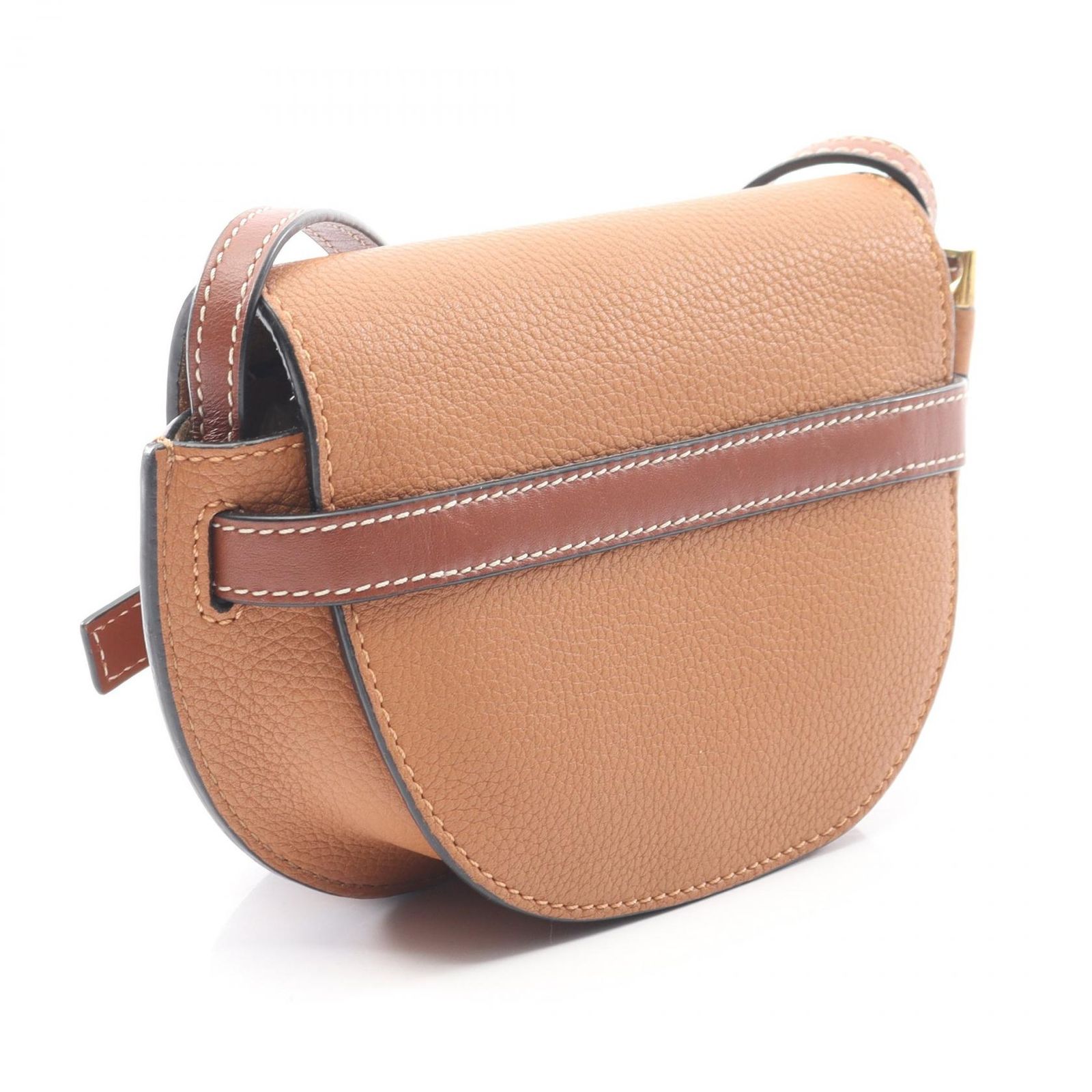 ロエベ LOEWE ショルダーバッグ ゲートバッグ ミニ キャメル レザー