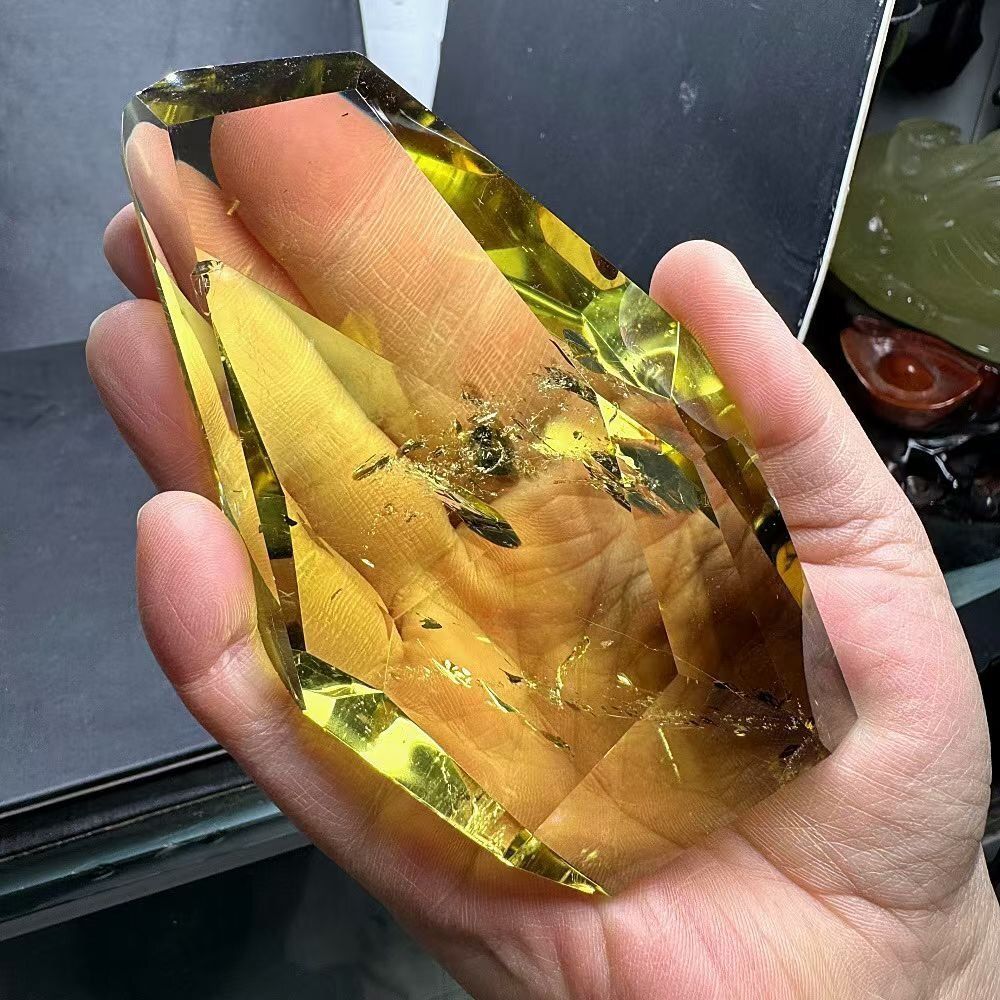 AAAAAAAAAA級【金運UP】☆天然シトリン原石B0105/YS/1021520/499A