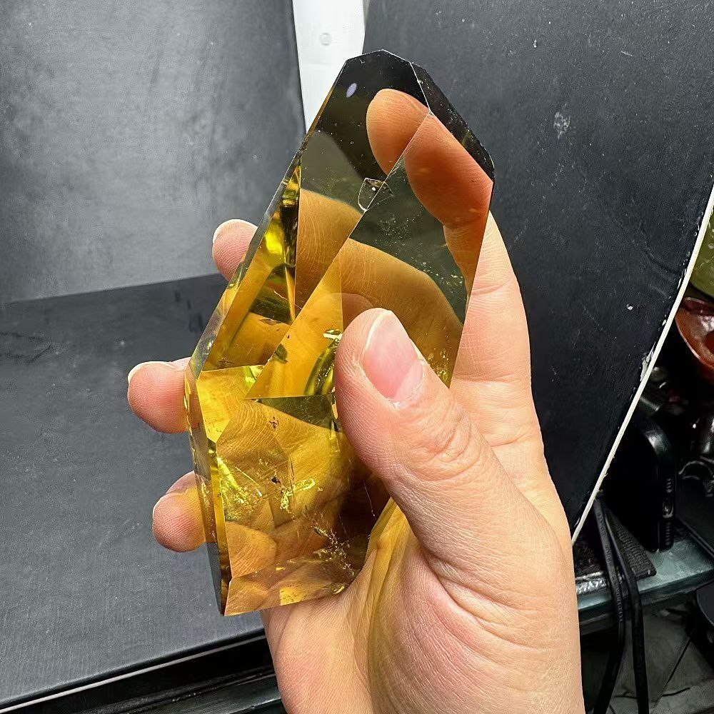 AAAAAAAAAA級【金運UP】☆天然シトリン原石B0105/YS/1021520/499A