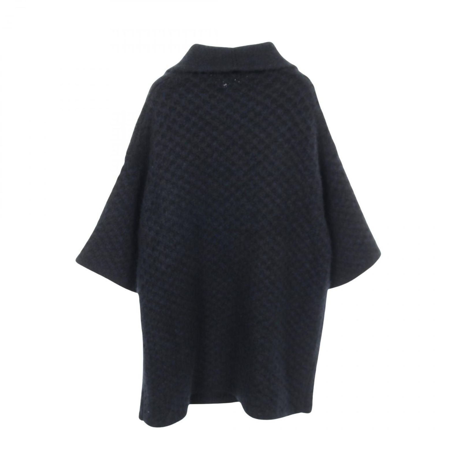 希少 CHANEL カシミヤ ダブルコート ココマークボタン マキシ丈 黒 38 シャネル CHANEL ココマークボタン ニット P56989K07457 カシミヤ