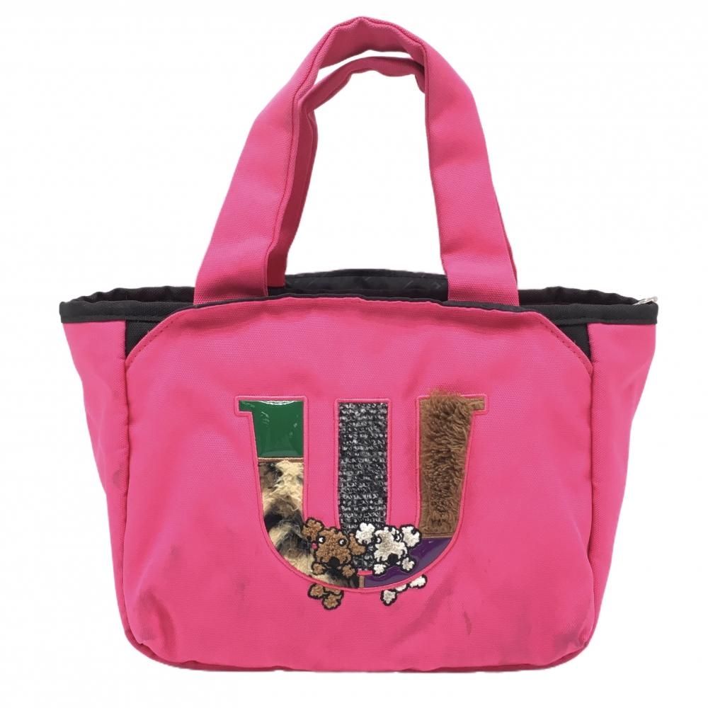 MU SPORTS バッグ MUスポーツ カートバッグ ピンク ワッペンボア 保冷バッグ 複数