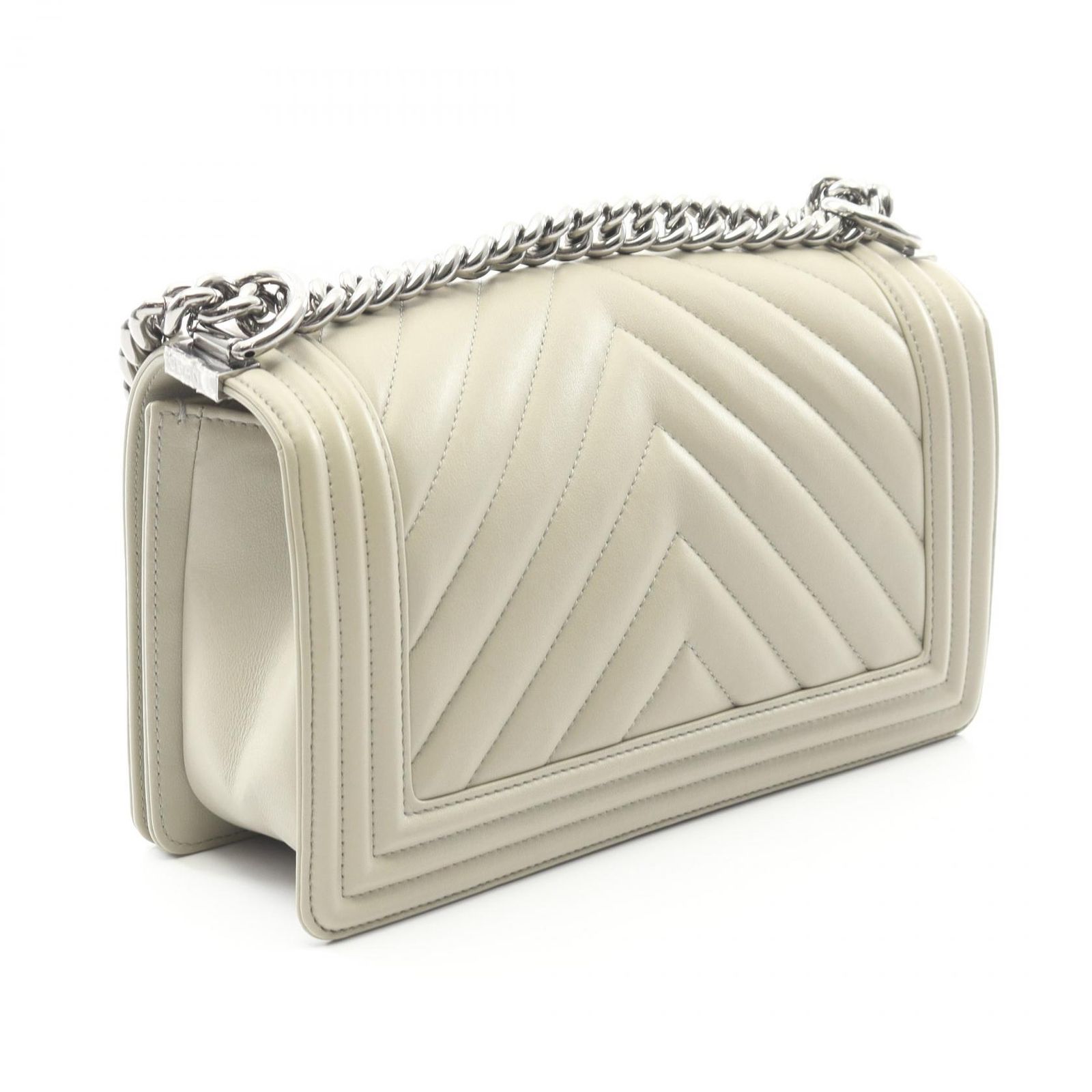 シャネル CHANEL ショルダーバッグ ボーイシャネル シェブロン V 
