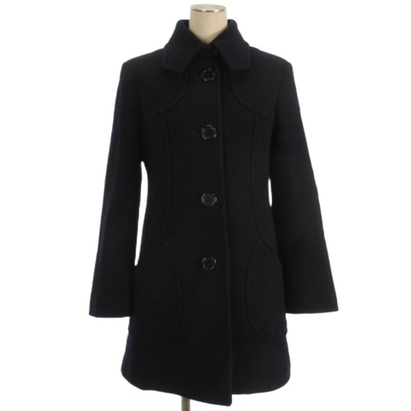 ジェイ&エムデヴィッドソン J&M Davidson ステンカラーコート ウール