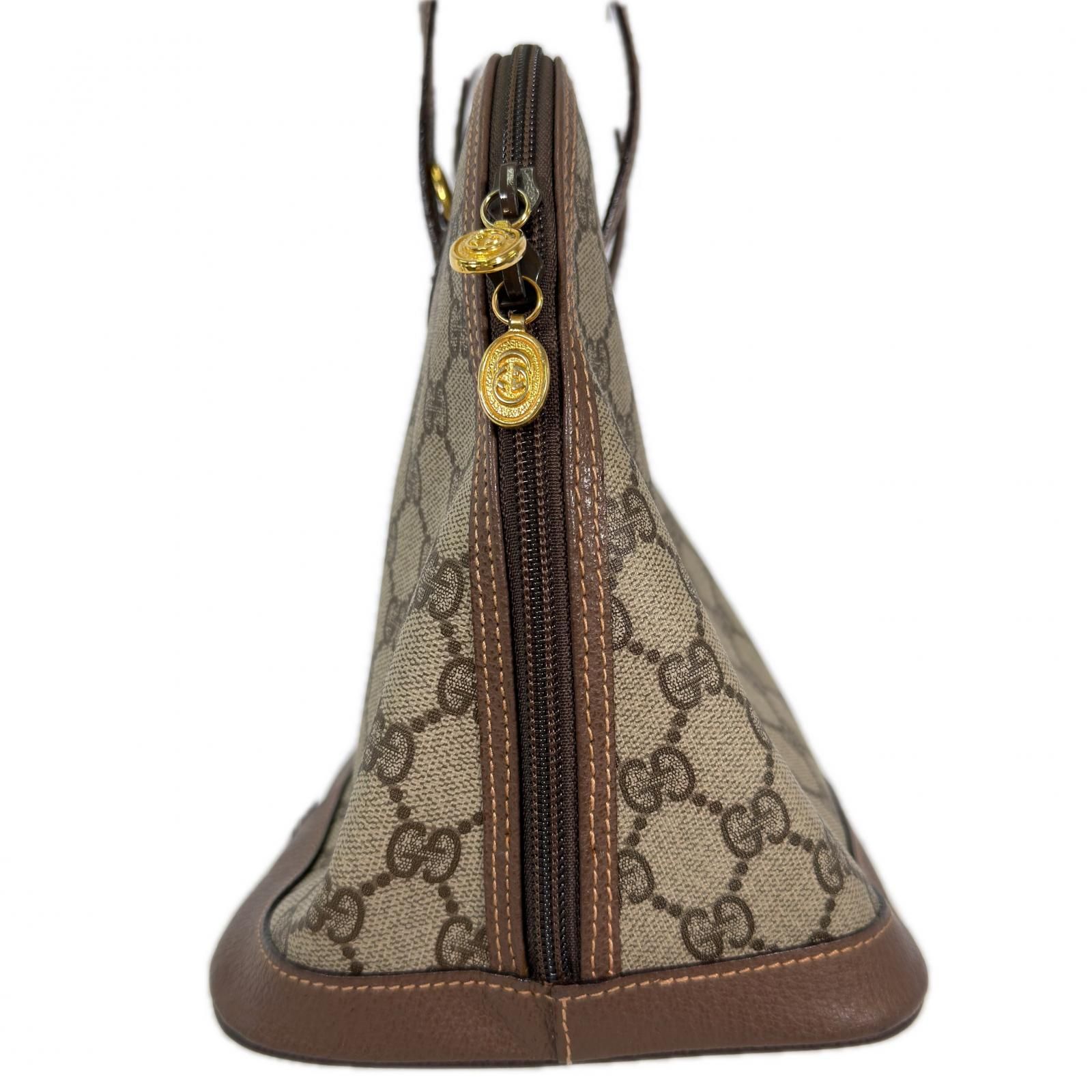 本物保証 美品 GUCCI グッチ バッグ ブラウン ベージュ ゴールド 本物保証 美品 GUCCI グッチ バッグ ブラウン ベージュ ゴールド