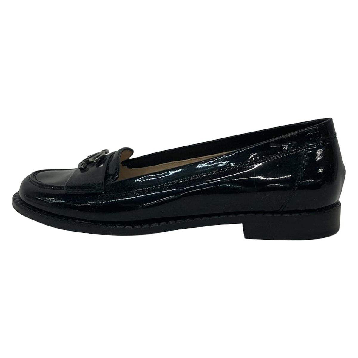 CHANEL(シャネル) ローファー 36 1/2 C レディース - G25949 黒 ココ