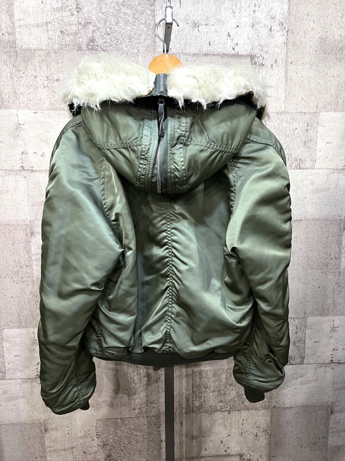 90'S USA製 アルファ インダストリーズ N-2B セージ M ALPHA N2B 米国