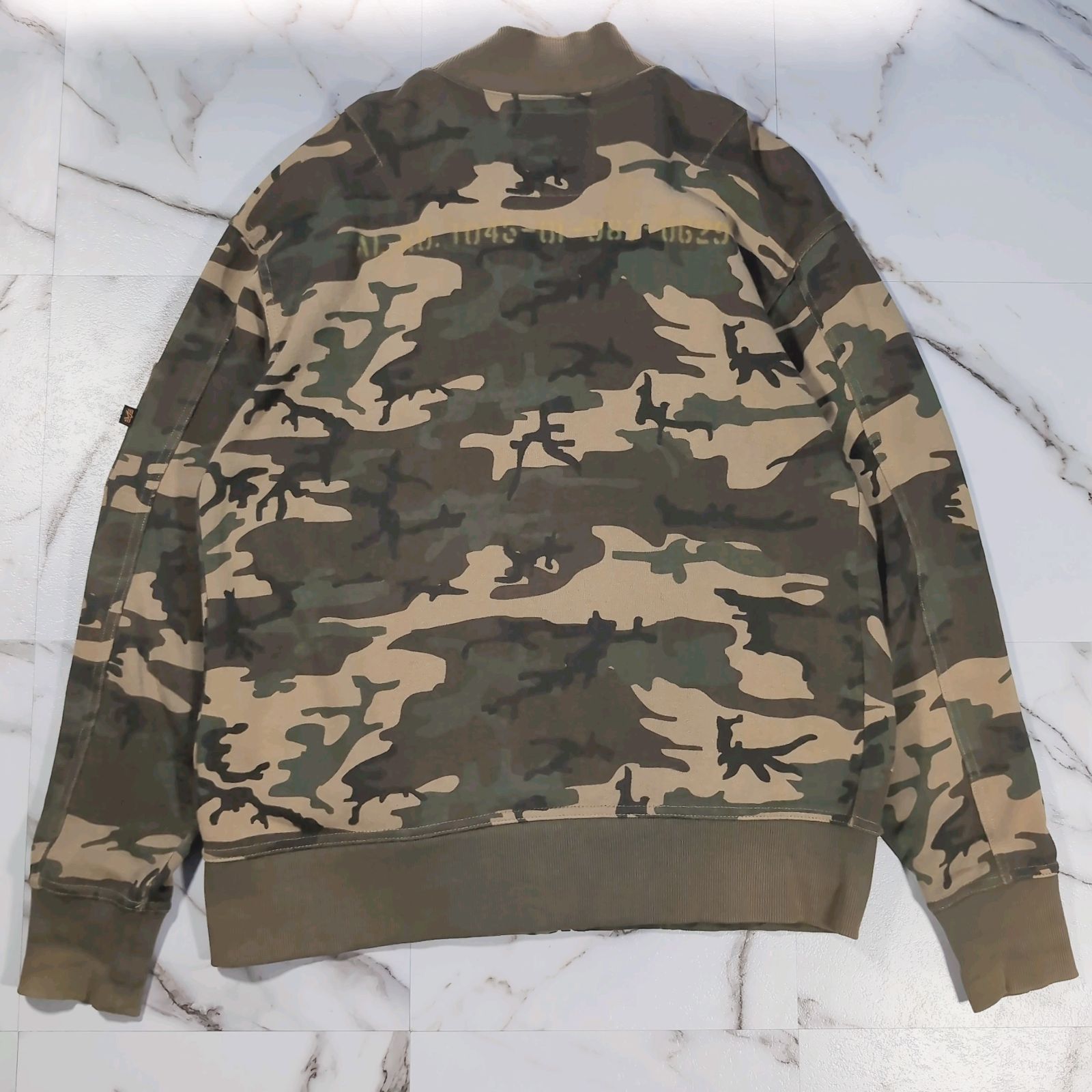 ALPHA INDUSTRIES MA-1 フライトジャケット スウェット カモフラ 迷彩 