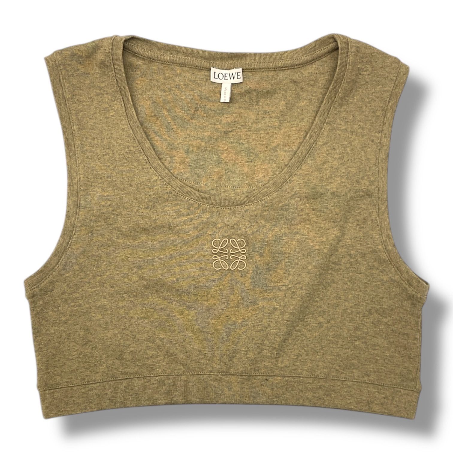 LOEWE ロエベ アナグラム クロップドタンクトップ ショート丈