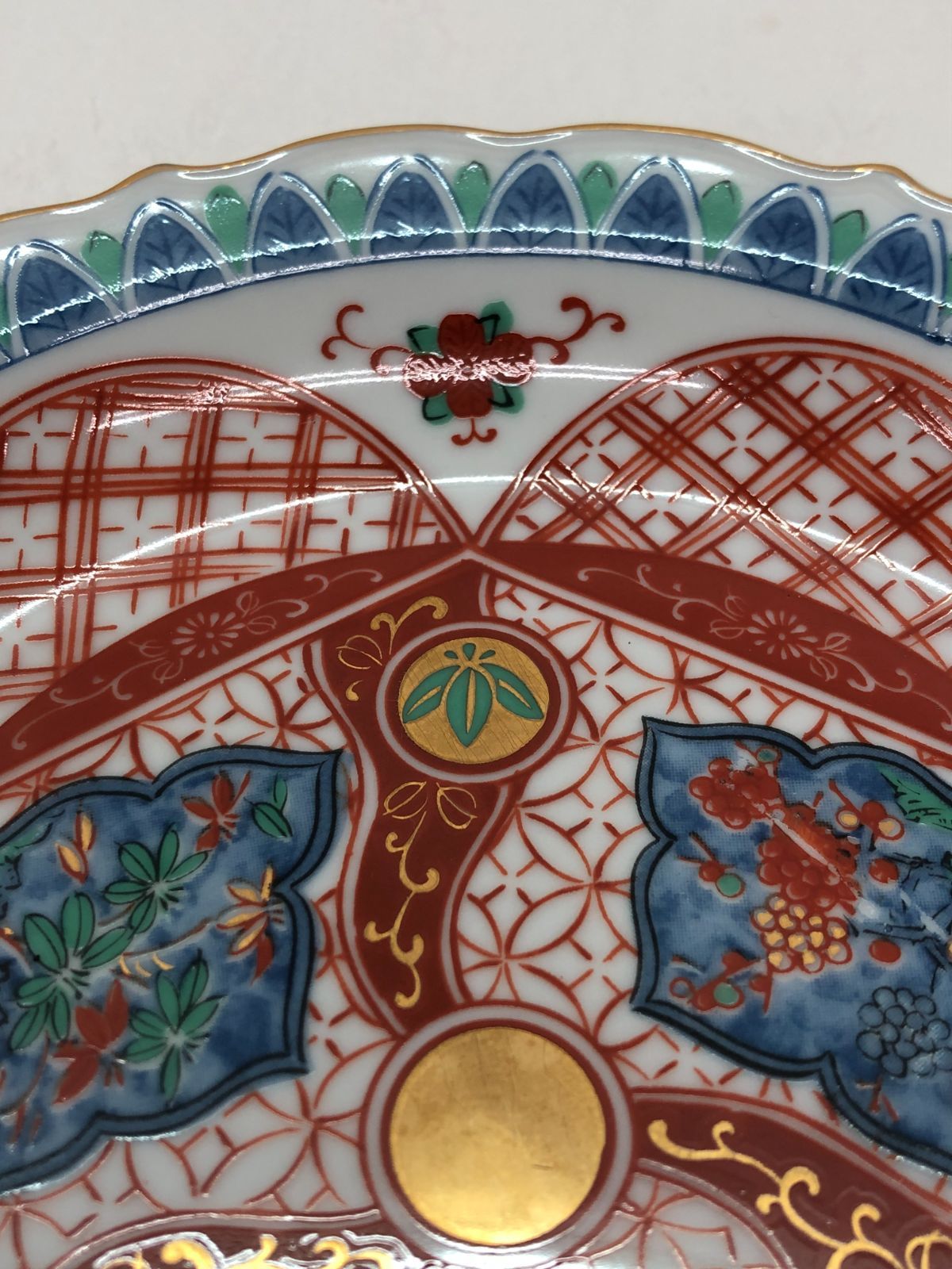 未使用保管品】大明成化年製 Mミ350 色絵染付皿 金襴朱彩 5客 - メルカリ