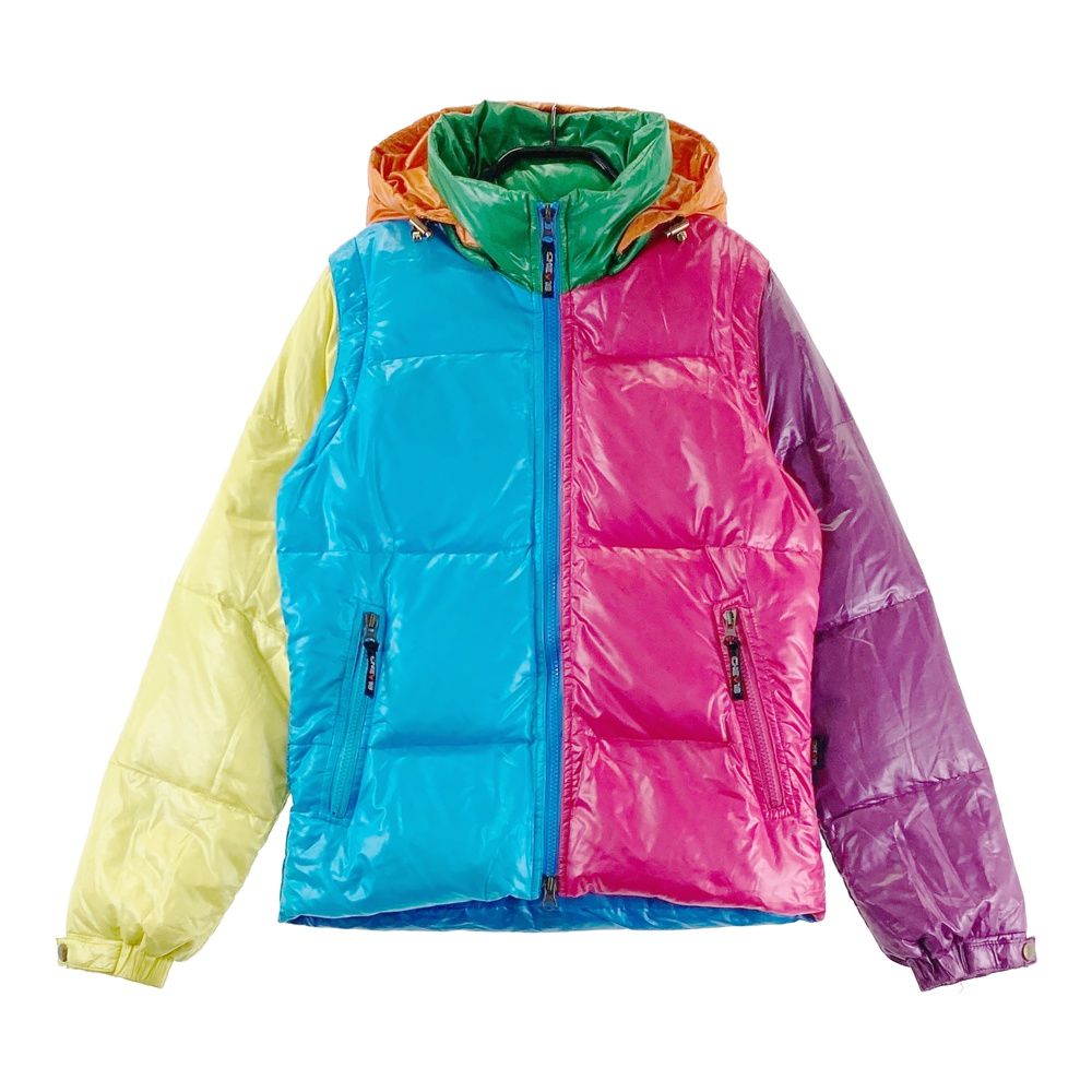 Callaway ダウンジャケット（4way） キャロウェイ 4WAYダウンジャケット 黒 チェック地模様 袖・裾ファー