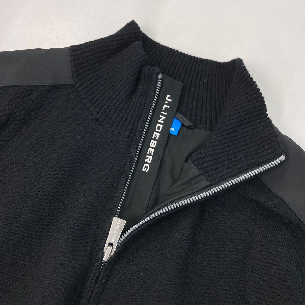 サイズ：L J.LINDEBERG ジェイリンドバーグ 裏地付 ハーフジップ