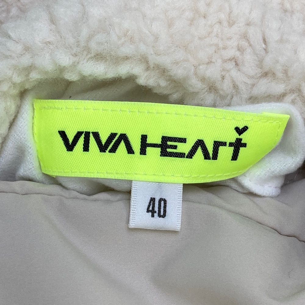 サイズ：40 VIVA HEART ビバハート ; ボア切替 中綿 ジップベスト