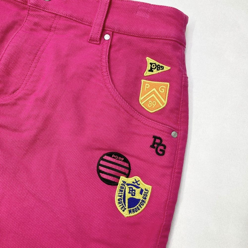 未使用　PEARLYGATES パーリーゲイツ　スウェットスカート　1 ピンク サイズ：1 PEARLY GATES パーリーゲイツ 30周年 蓄熱 ストレッチ