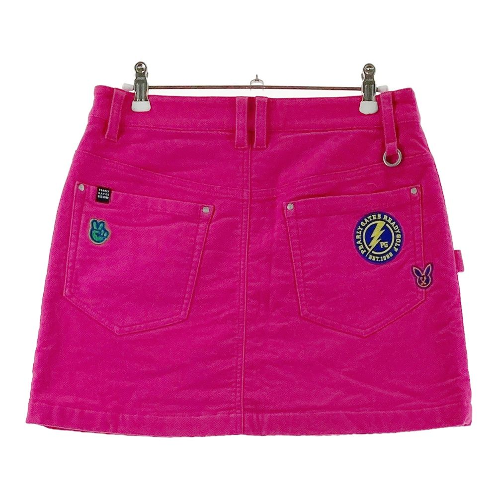 新品　パーリーゲイツ スカート　サイズ：１（M）　ピンク サイズ：1 PEARLY GATES パーリーゲイツ 30周年 蓄熱 ストレッチ