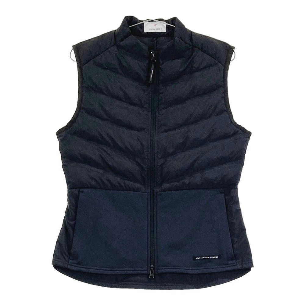 JUN&ROPE ジュンアンドロペ　セットアップ　中綿　ベスト　スカート ゴルフ サイズ：L JUN&ROPE ジュン アンド ロペ 中綿ベスト ブラック系