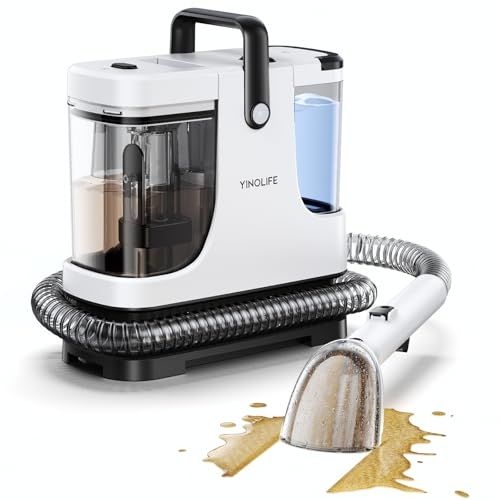 コンパクトなのにパワフル カーペットクリーナー 18000 Pa超強吸引力 小型 省スペース 操作簡単 大容量タンク お手入れ簡単 軽量 家庭用クリーナー 絨毯クリーナー カーペット ソファー ペット用品 布製品 車シート 掃除が楽々 C m