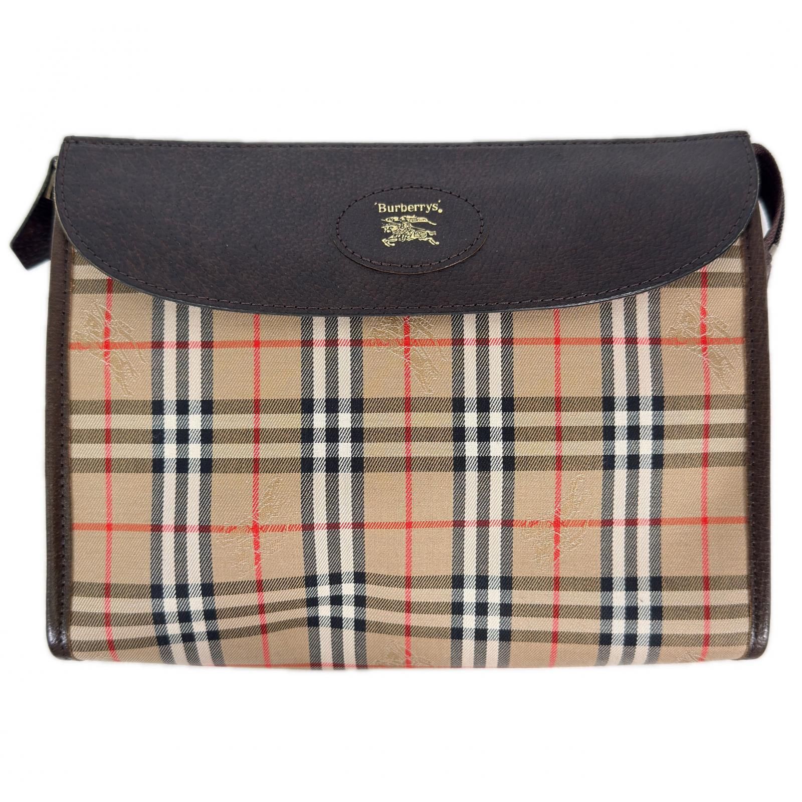 本物保証 極美品 Burberrys バーバリーズ クラッチバッグ セカンド 