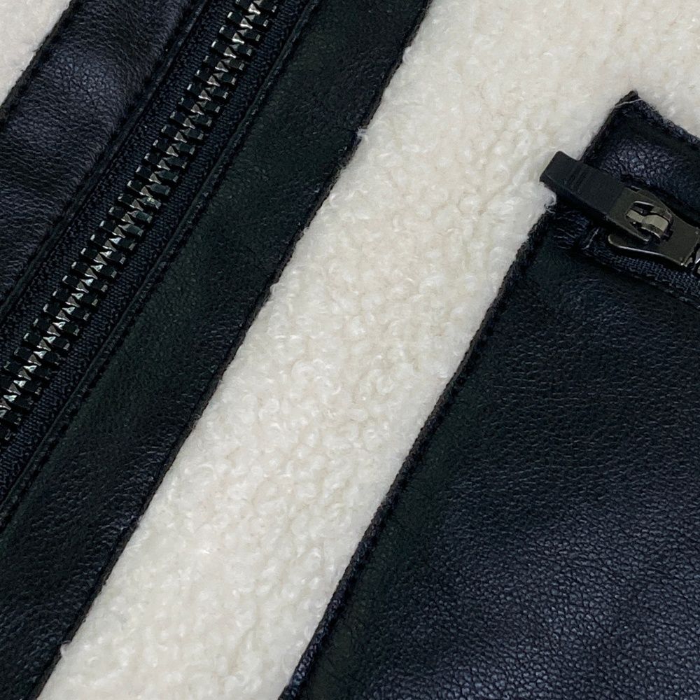 サイズ：S ANEW GOLF アニューゴルフ ボアジップベスト ホワイト系