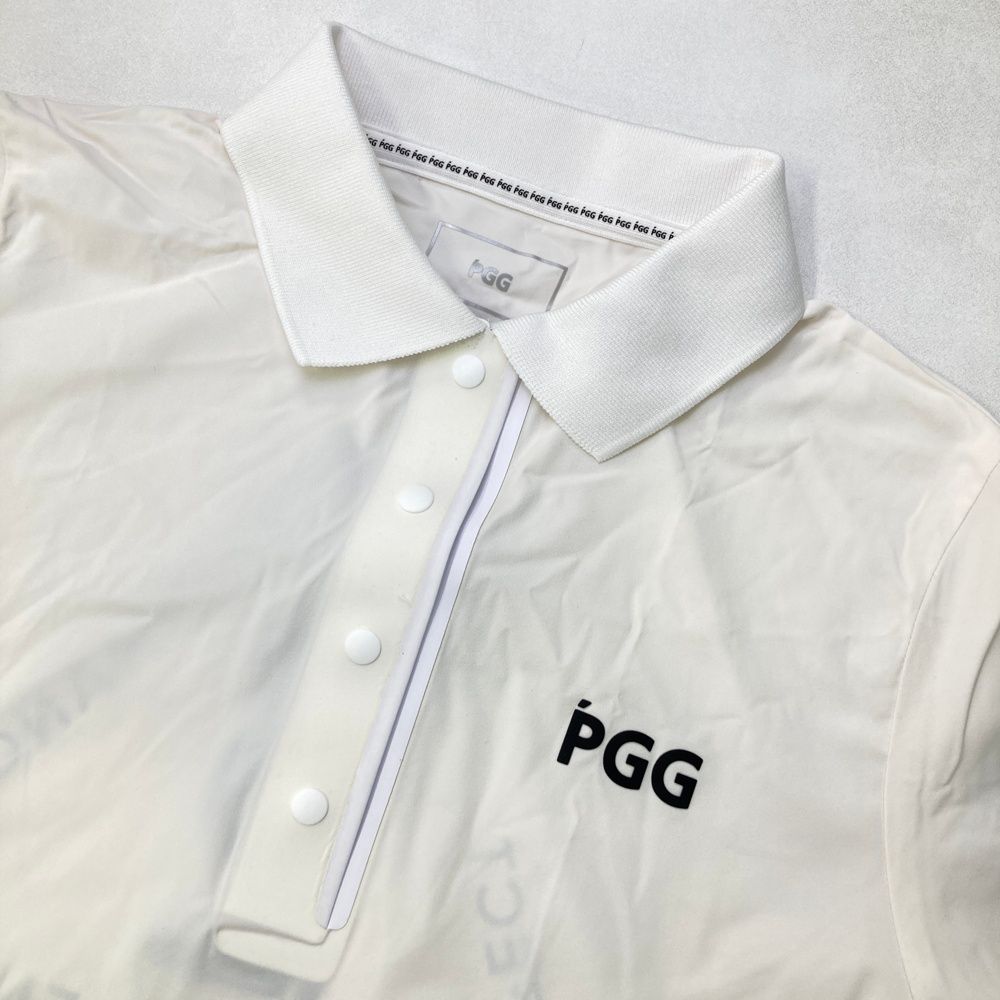 PGG レディース ゴルフ シャツ ホワイト　パーリーゲイツ ゴルフ PGG レディース ゴルフ シャツ ホワイト パーリーゲイツ