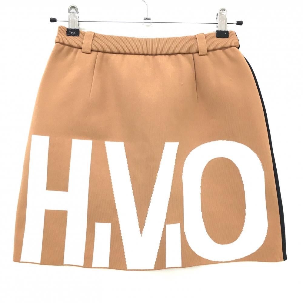 (美品と新品)アルチビオarchivioニットプルオーバー・スカートサイズ38 美品】アルチビオ ニットスカート ブラウン×黒 ビッグロゴ ポケット