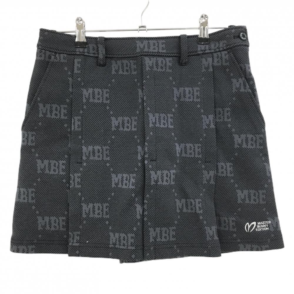 超美品】マスターバニー スカート ダークグレー ロゴ総柄 レディース 1
