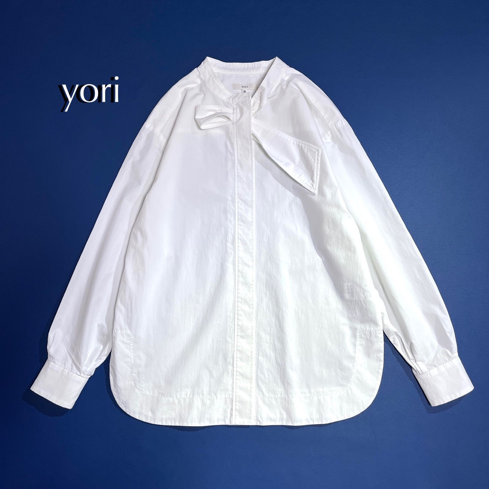 yori ヨリ　リボンタイブラウス　38 yori ヨリ 38 リボンタイブラウス ボウタイブラウス - メルカリ