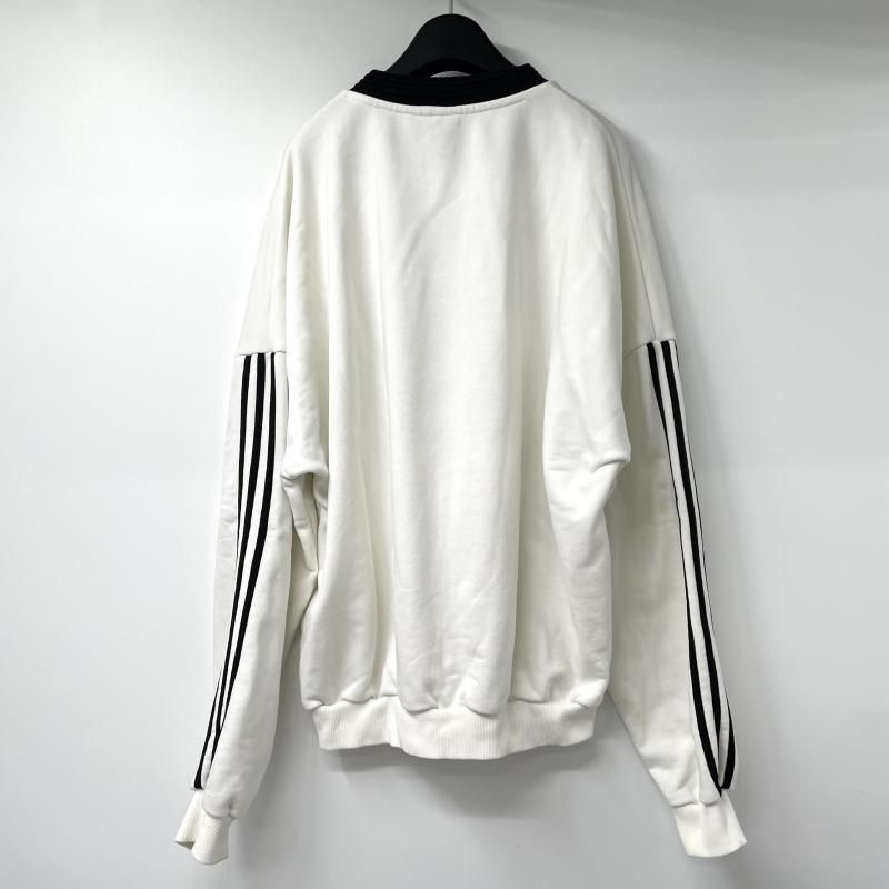 中古】adidas×Gosha Rubchinskiy ロゴ刺繍スウェット ホワイト サイズM