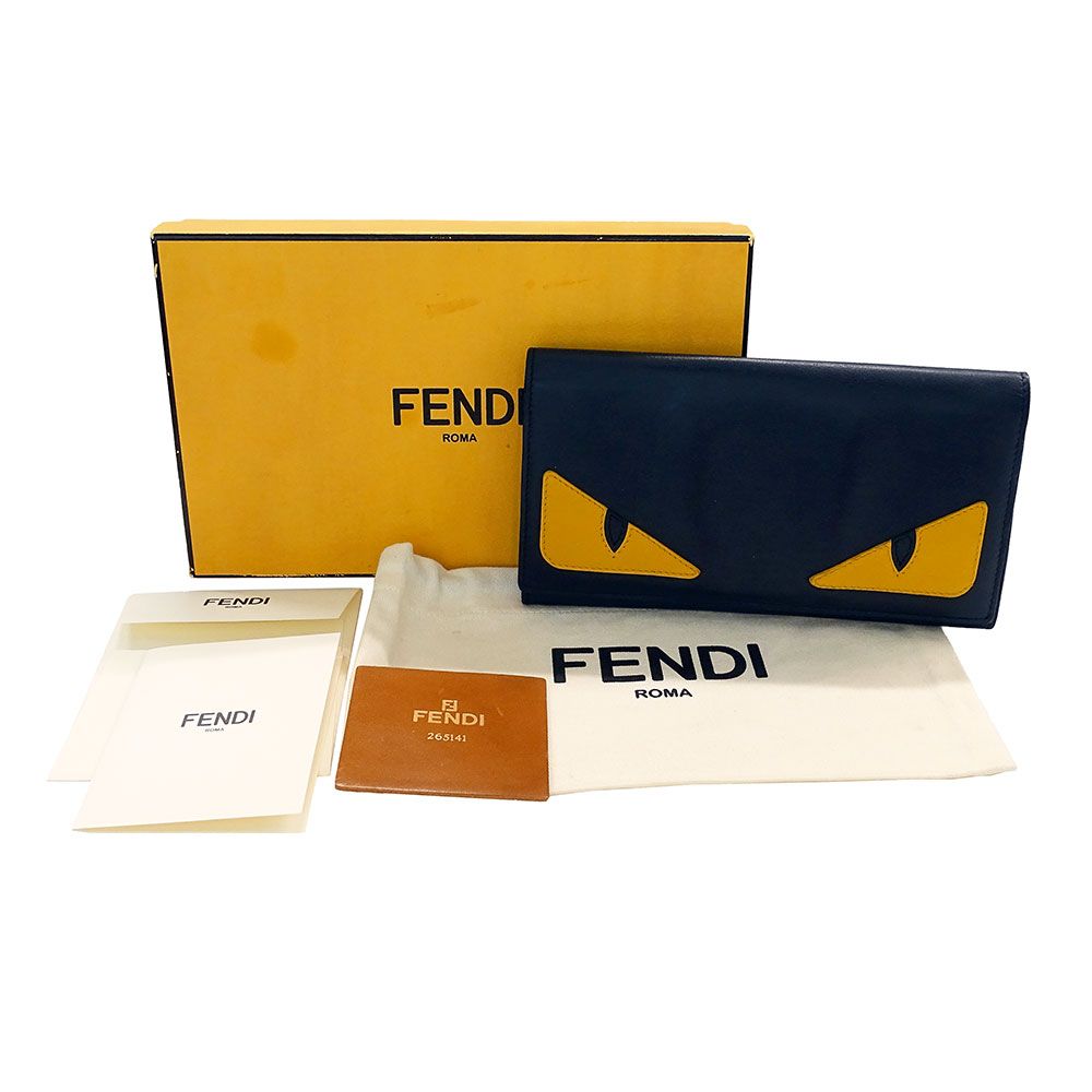 フェンディ FENDI 財布 レディース メンズ ブランド 長財布 レザー