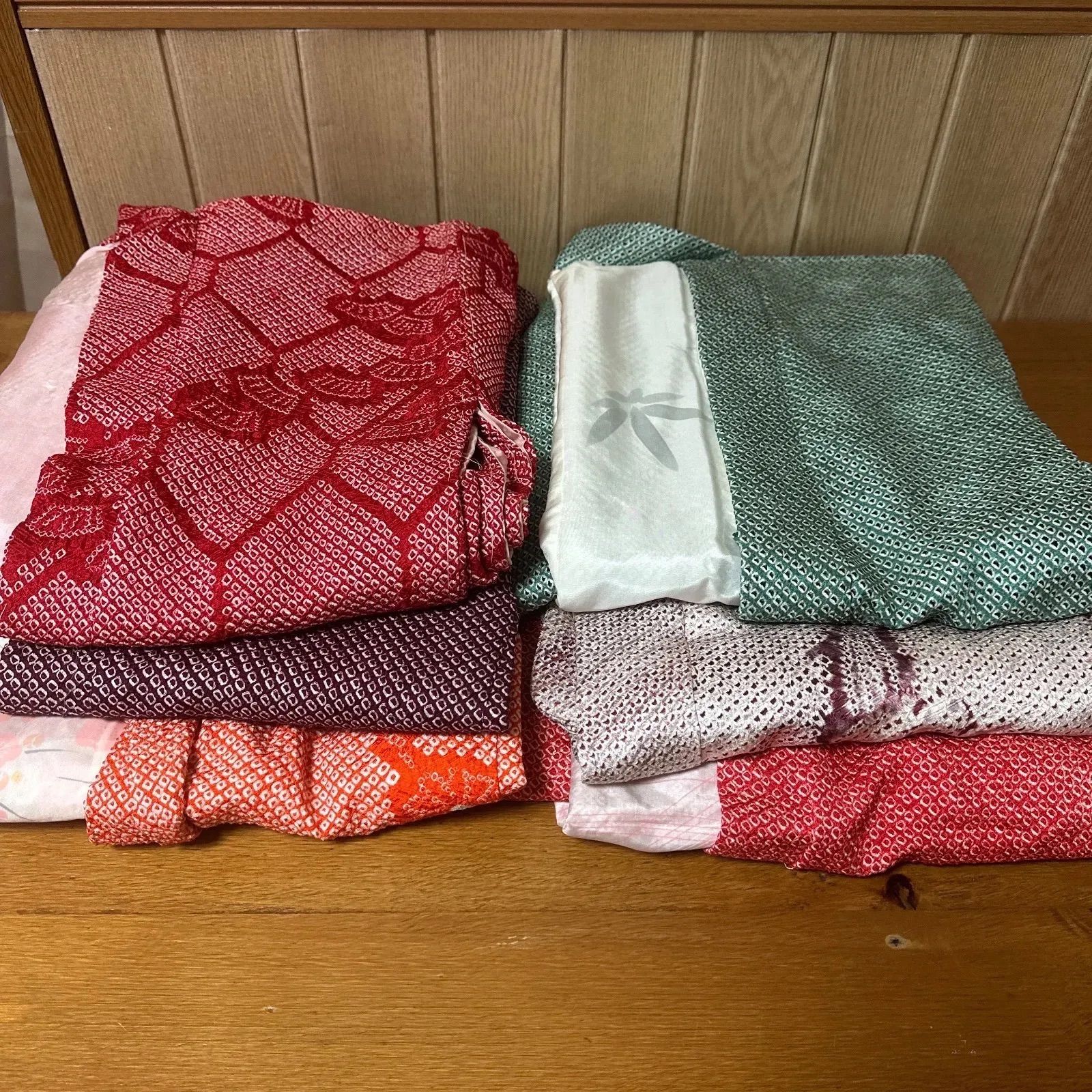 正絹絞り羽織り６枚ーまとめ売りー上質美品 正絹絞り羽織り6枚ーまとめ売りー上質美品 正絹 やわらかな色