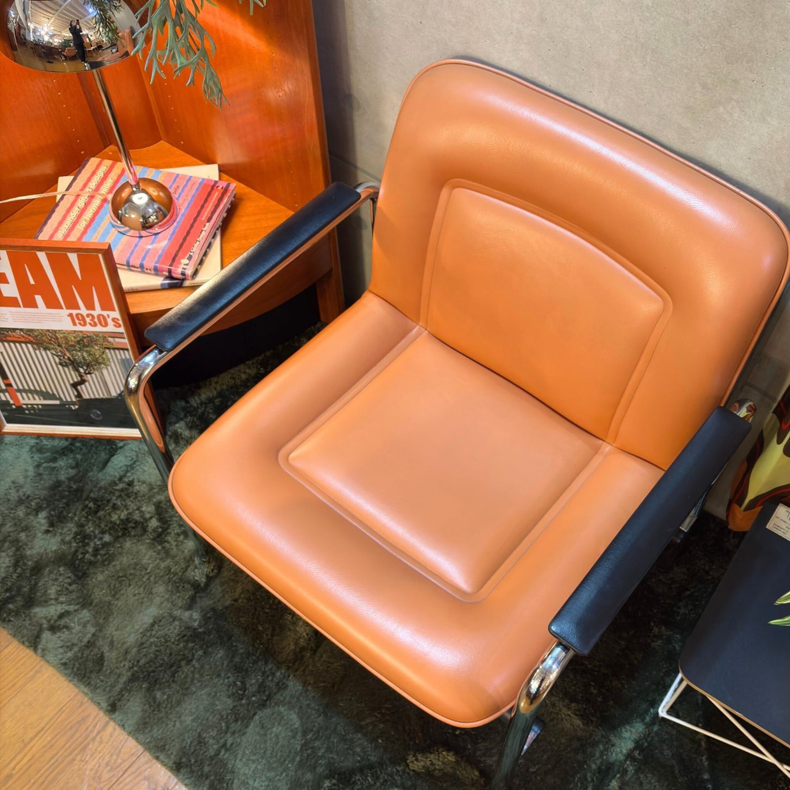 USED】HOUTOKU Lounge Chair DFB10 (Orange) / ホウトク ラウンジ