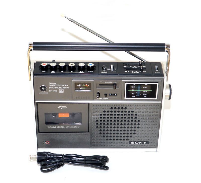 SONY／ソニー／ラジカセ／CF-1765 昭和レトロ 動作美品☆ SONY CF-1765 カセット動作 ラジオ受信OK ラジカセ - メルカリ